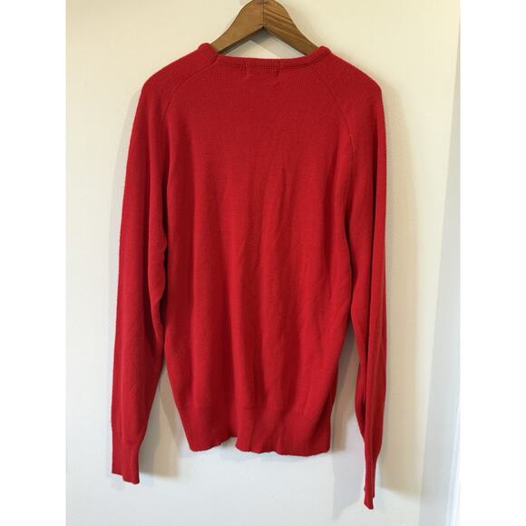 Vintage Iowa State Cyclones V Neck Sweater XL Red Pullover University 80s USA - Picture 5 of 9